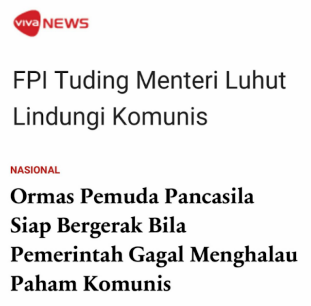 FPI Luhut Panjaitan